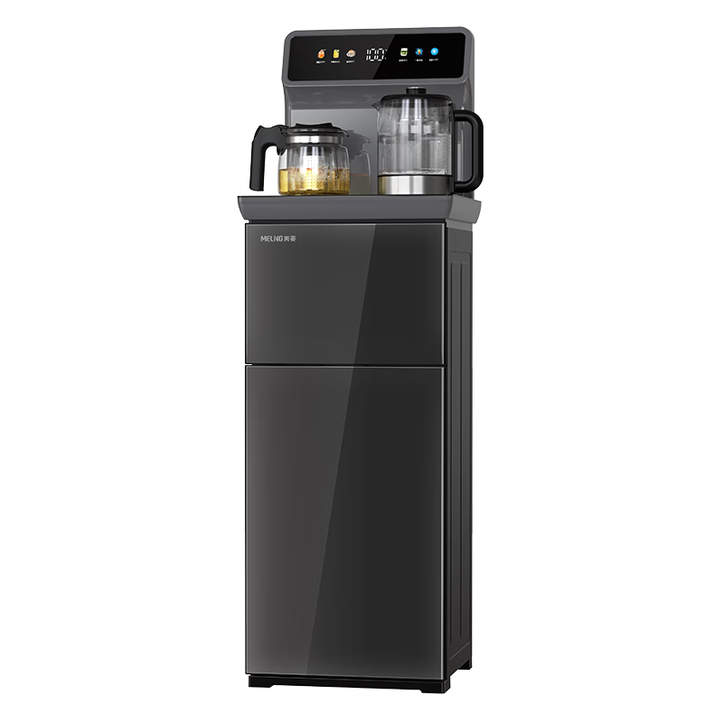 MeiLing High-End Home Tea Bar Machine Smart Bottom Water Supply Tea Bar Cabinet Water Dispenser Integrated Bottom Water Bucket Blue Light Electric Kettle MY-M127 Small Fountain MAX1.0
