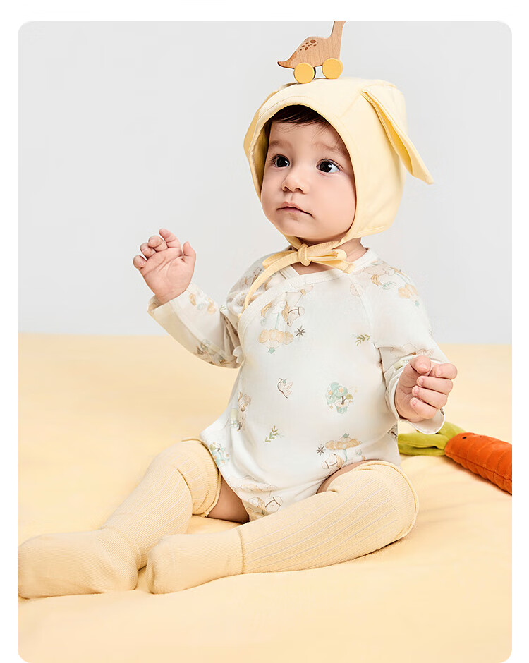 BALABALA 【balaOne】 Baby Two-Piece Red Triangle Romper New Year Spring Outfit 11