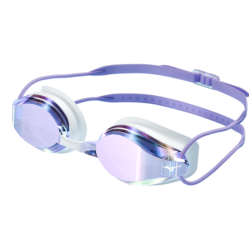 MIZUNO Swimming Goggles for Men And Women, Waterproof Anti-Fog Professional High-Definition Comfortable Swim Gear C021 Purple