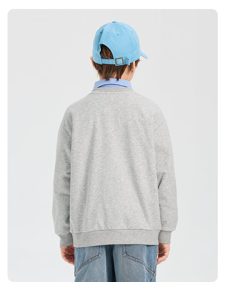 Balabala Kids Sweatshirt Long Sleeve Boys 2026 New Spring Versatile T-Shirt Girls Top Youth Base Shirt 13