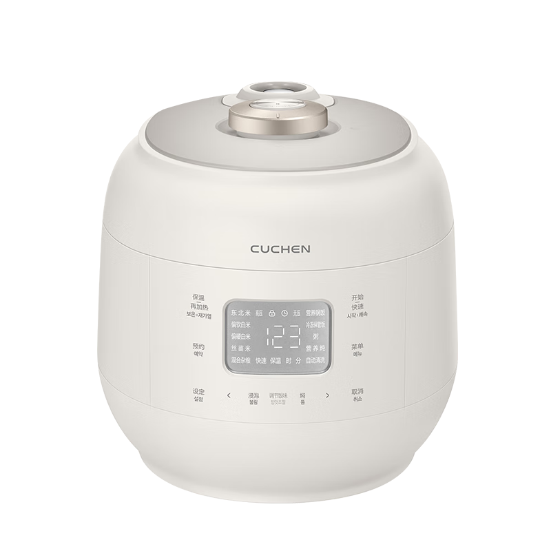 CUCHEN Rice Cooker Korean Original Imported Dual Inner Pots Replaceable 0-Coating Inner Pot 5L Household IH Electromagnetic 2.1x High-Pressure Heating Multifunctional Rice Cooker [New Arrival]