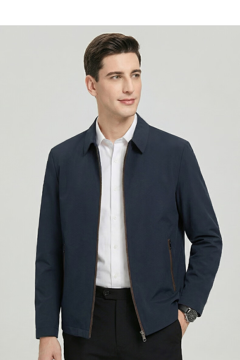 Shanshan [Three-proof Seamless Lapel] Men's Jacket Spring Autumn Business Executive Workwear Casual Middle-aged Dad Coat 8