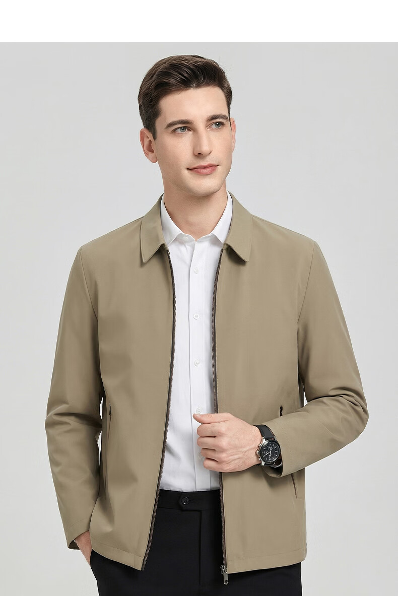 Shanshan [Three-proof Seamless Lapel] Men's Jacket Spring Autumn Business Executive Workwear Casual Middle-aged Dad Coat 13