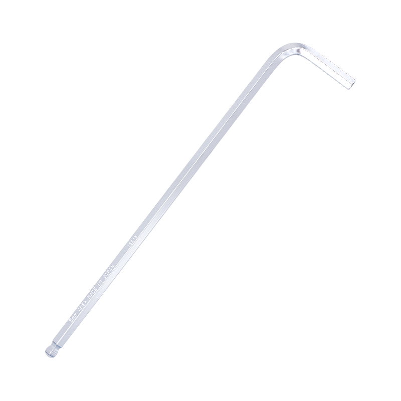 ANEX HB1-5 L-Shaped Ball-End Extended Hex Key Wrench 5.0mm Single Piece