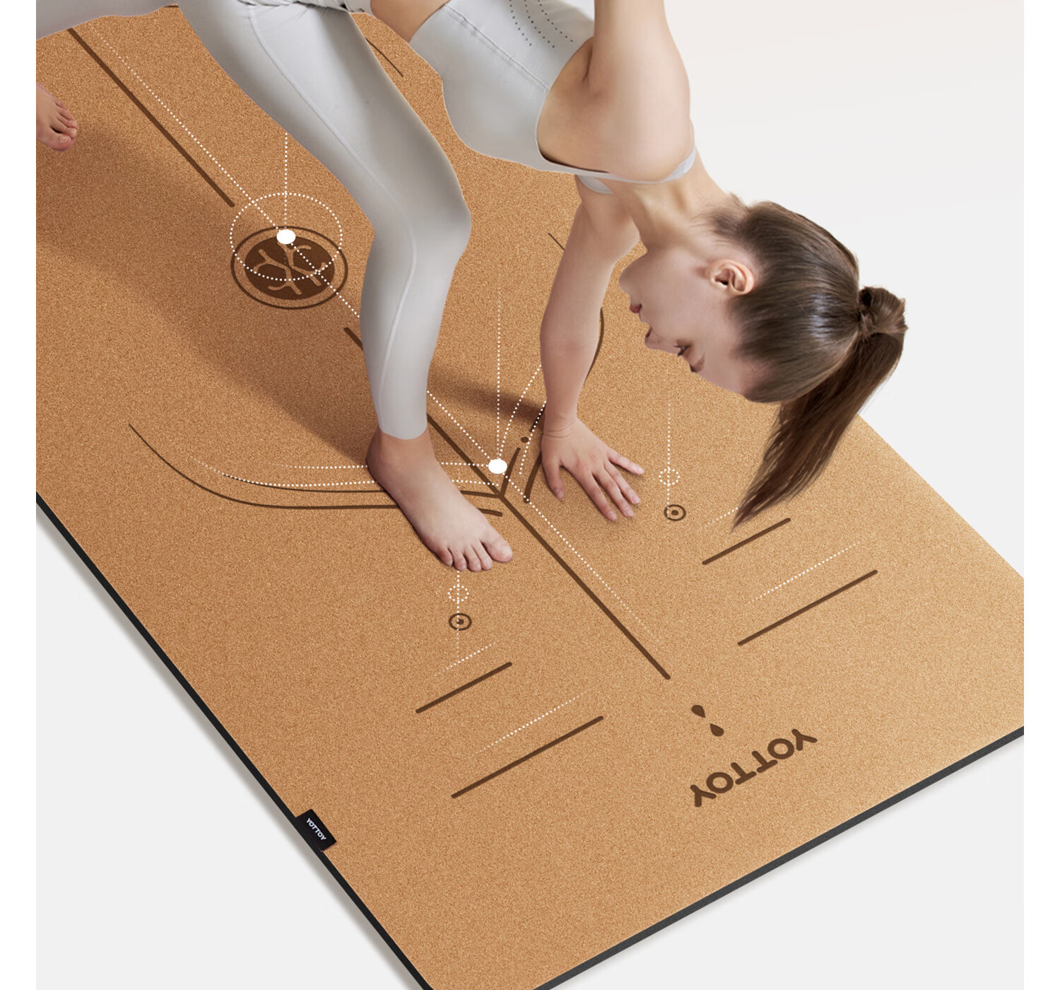 Yottoy Cork Natural Rubber Yoga Mat Fitness Mat Home Use 2025 New Professional Non-Slip Shock Absorption Silent Thickened Sports Mat 20