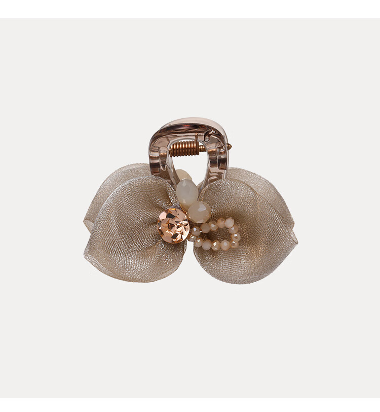 CHIMERA Mesh Half-Up Hair Claw Clip Gentle Atmosphere Bowknot Shark Clip Birthday Gift for Women 12