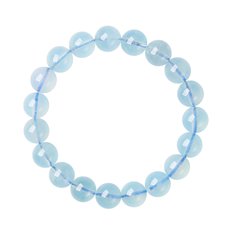 Emei Mountain Aquamarine Beaded Bracelet Crystal Bracelet for Women Couples Hydrating Bracelet Zodiac Year Gift Unisex Mother's Day Gift