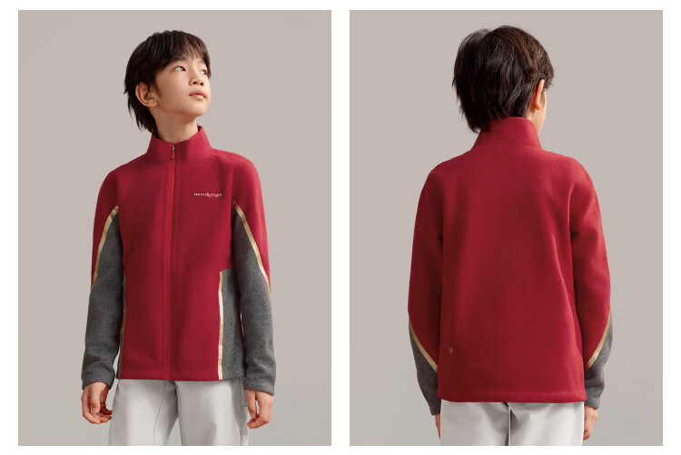 MoodyTiger Kids Warm Water-Repellent Leather Jacket Autumn Winter Boys Comfortable Soft Breathable Stand Collar Girls Sportswear 18