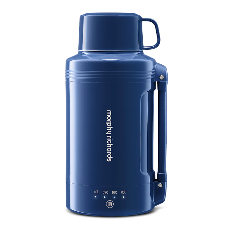 Morphyrichards Portable Electric Kettle 1L Stainless Steel Anti-Scald Electric Water Boiler MR6061C Blue for Home and Outdoor Travel