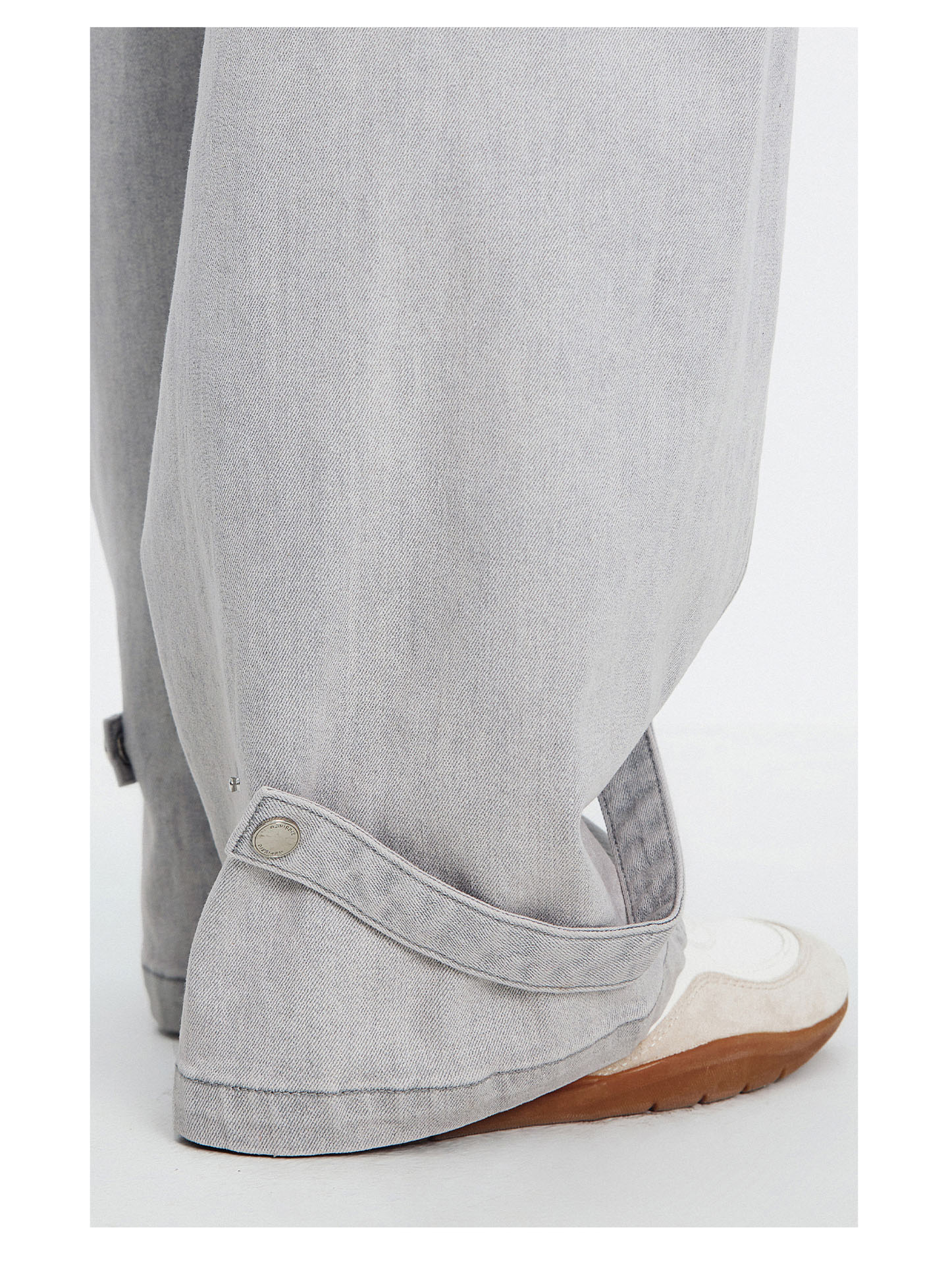 Navigare Italy Small Sailboat 26th Spring Summer New Skin-friendly Wide-leg Denim Workwear Cargo Pants 2312576503 17