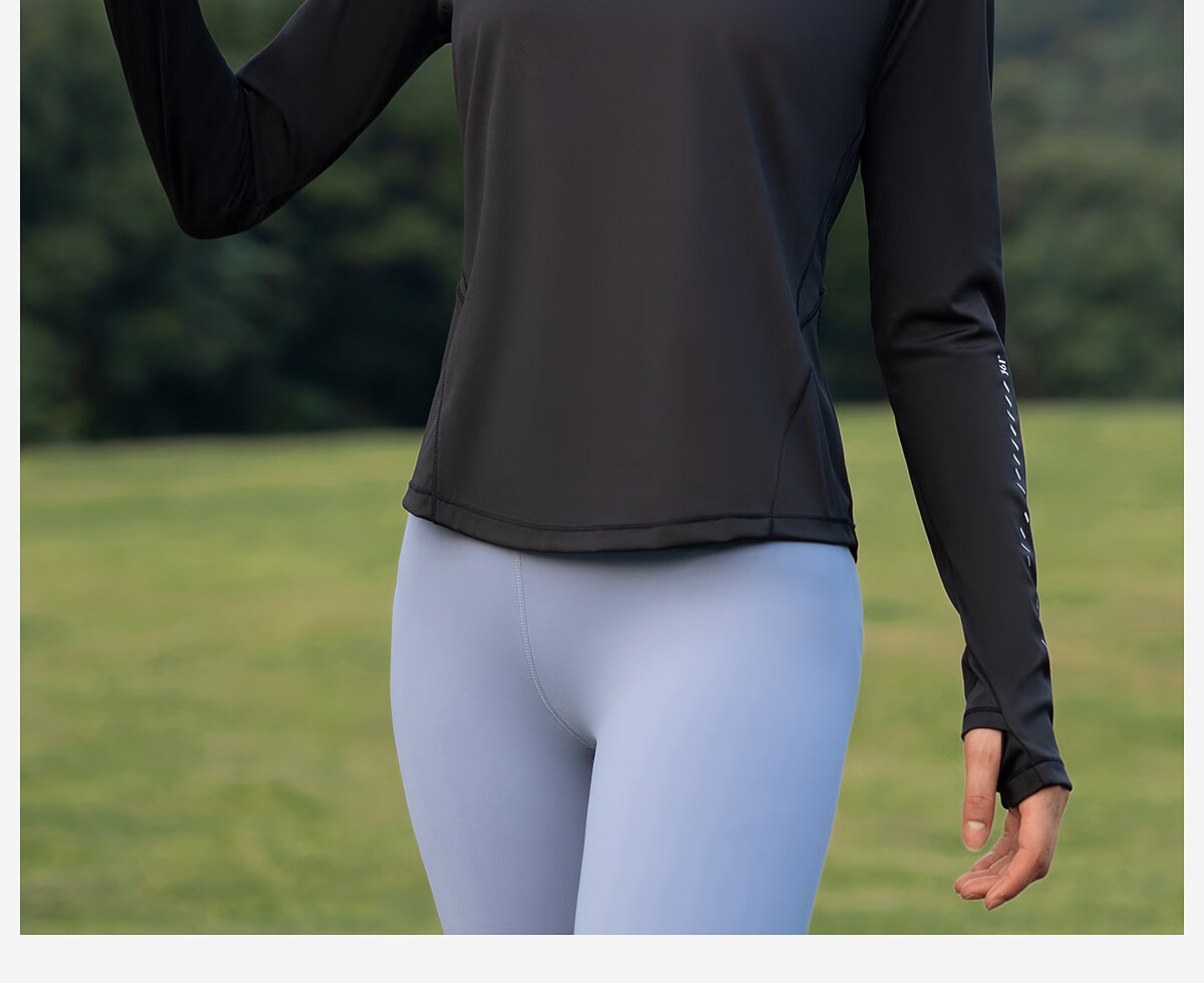 361° Women's Sports Long Sleeve Yoga T-Shirt Autumn Quick-Dry Loose Running Fitness Top 3