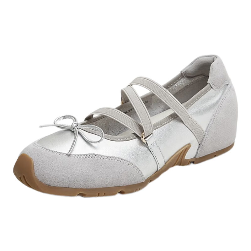 TEENMIX Chen Duling Same Style Soft Candy Ballet Flats Training Sneakers Women's Height-Increasing Shallow-Mouth Single Shoes
