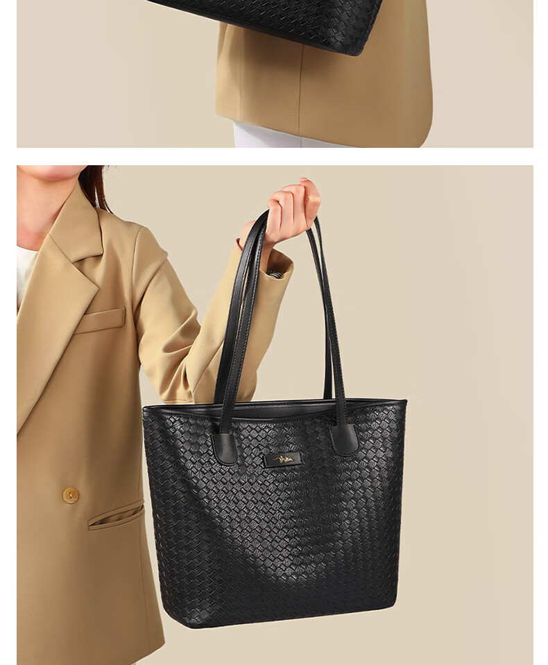 Millies Women's Large Capacity Leather Tote Bag Luxury Handbag Shoulder Bag Birthday Women's Day Gift 6
