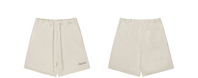 CHINISM Ch Short Pants for Men, Summer Simple Pure Cotton Knit Trendy Casual Sports Shorts, Knee-Length Pants CJ2212Y6037 23