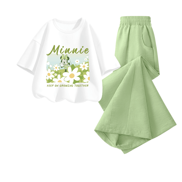 Disney Girls' Casual Set 2026 Summer New Popular Kids Clothing Cute Versatile Outfit