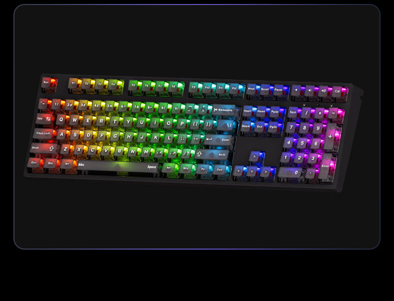 Ikbc F210 Mechanical Keyboard, Wired Mechanical Keyboard with 108 Keys, Gaming Keyboard, E-Sports Gaming Keyboard, Cherry Keyboard, Black Red Switches, Wired 15