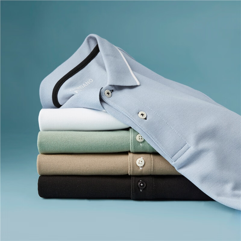 Giordano Men's Short Sleeve Polo Shirt New Pique Fabric Commuter Casual Colorblock Collar Top 01016425