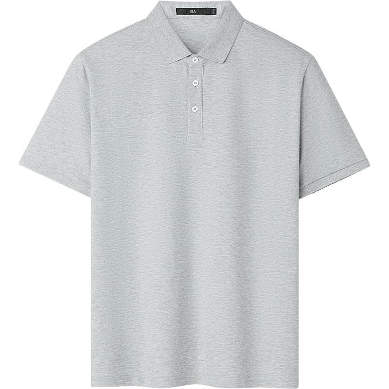 HLA Hailan Home Men's Short Sleeve Polo Shirt National Premium Lapel Summer Short Sleeve