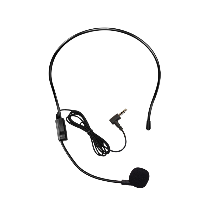 AISOMEX Bee Amplifier Accessory Wired Headset Microphone Teacher Wired Mic for All Bee Amplifiers Black