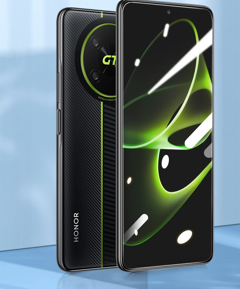 ESCASE Honor X40GT Tempered Glass Screen Protector, Transparent Full Coverage Ultra-Thin Shatterproof Fingerprint-Resistant Glass Phone Protective Film, Clear 5