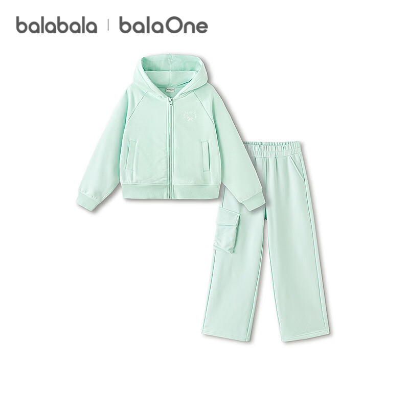 Balabala [balaOne] Kids Clothing Girls' 2026 Spring Casual Two-Piece Set Trend