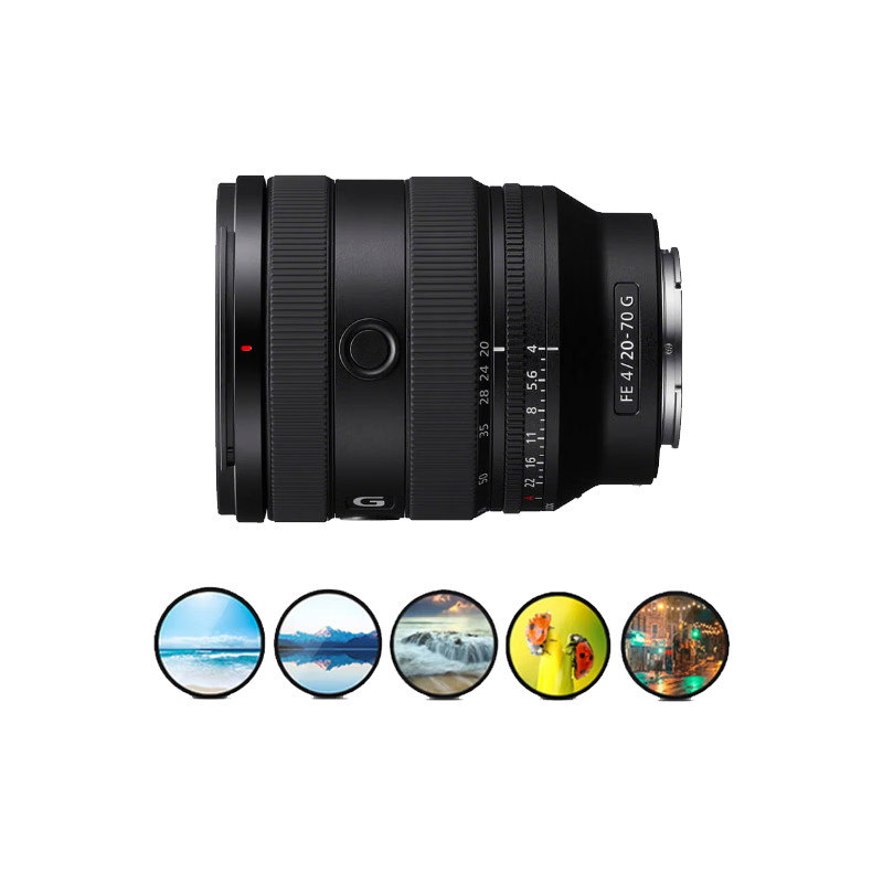 SONY SEL2070G Full-Frame Ultra Wide-Angle Standard Zoom G Lens FE 20-70mm F4 G with Filter Protection Kit