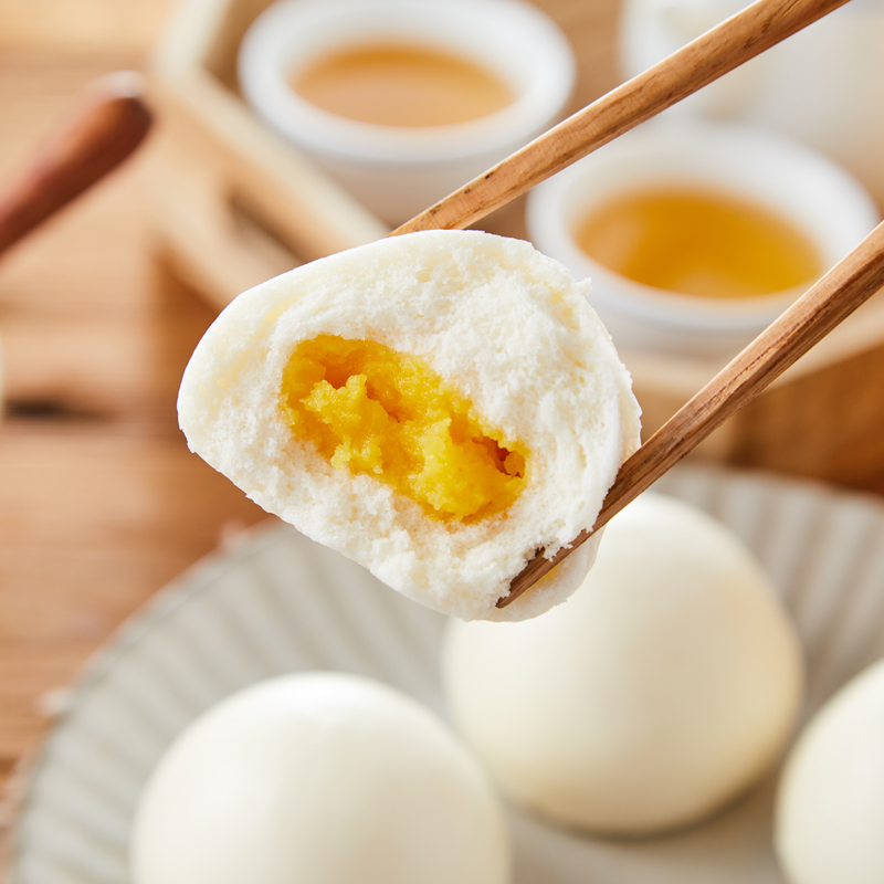 避风塘奶黄包840g/24只速冻包子港式早茶点心面食早餐面点