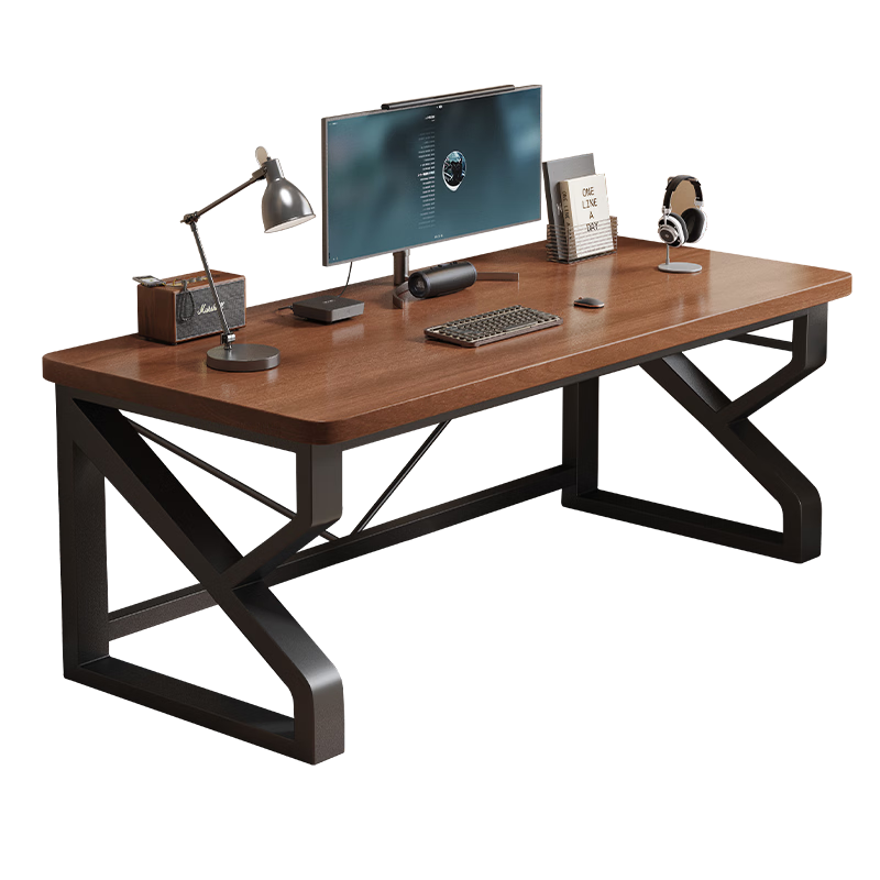 Jingkun Computer Desk Gaming Desk Double Desktop Home Bedroom Office Workstation Study Writing Long Table