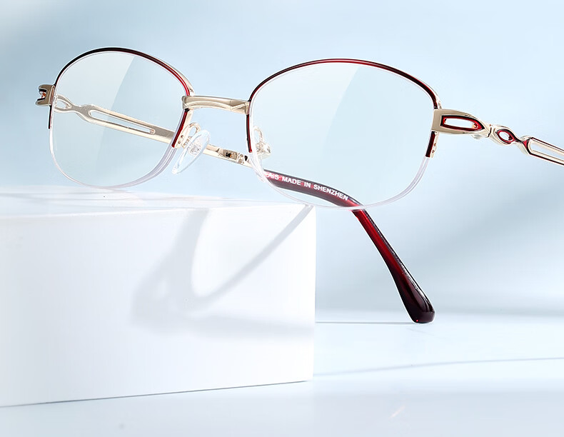 Pulais Women's Elegant Anti-Aging Blue Light Blocking Reading Glasses Japanese Imported High-Definition Comfortable Foldable Presbyopia Glasses Genuine 2