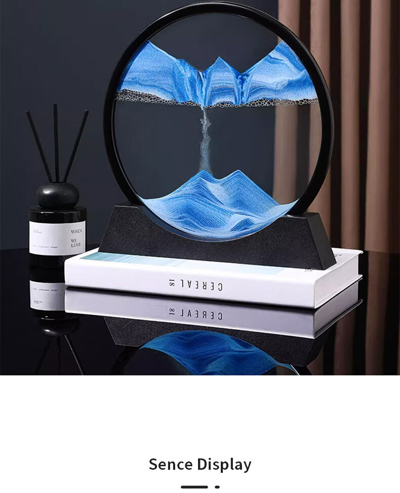 Craftsman Flower Language Flowing Sand Painting Ornament Stress Relief Hourglass Timer Practical Birthday Gift Handicraft Housewarming Moving Gift 7