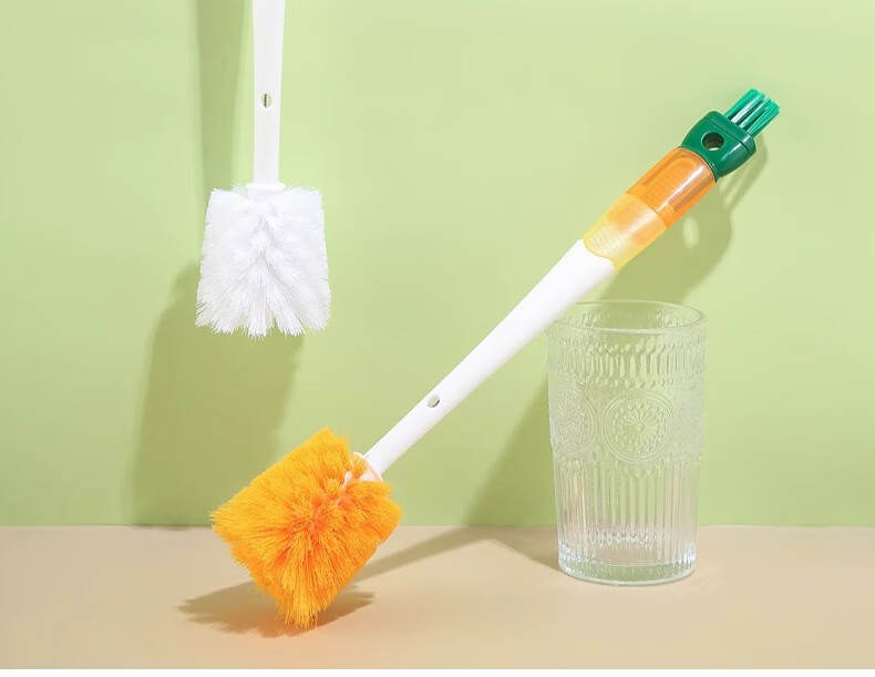 PINYU Cup Brush Cleaning Tool Four-In Long Handle Silicone Bottle Brush Water Cup Mouth Tea Cup Thermos Cup Gap Straw Brush 11