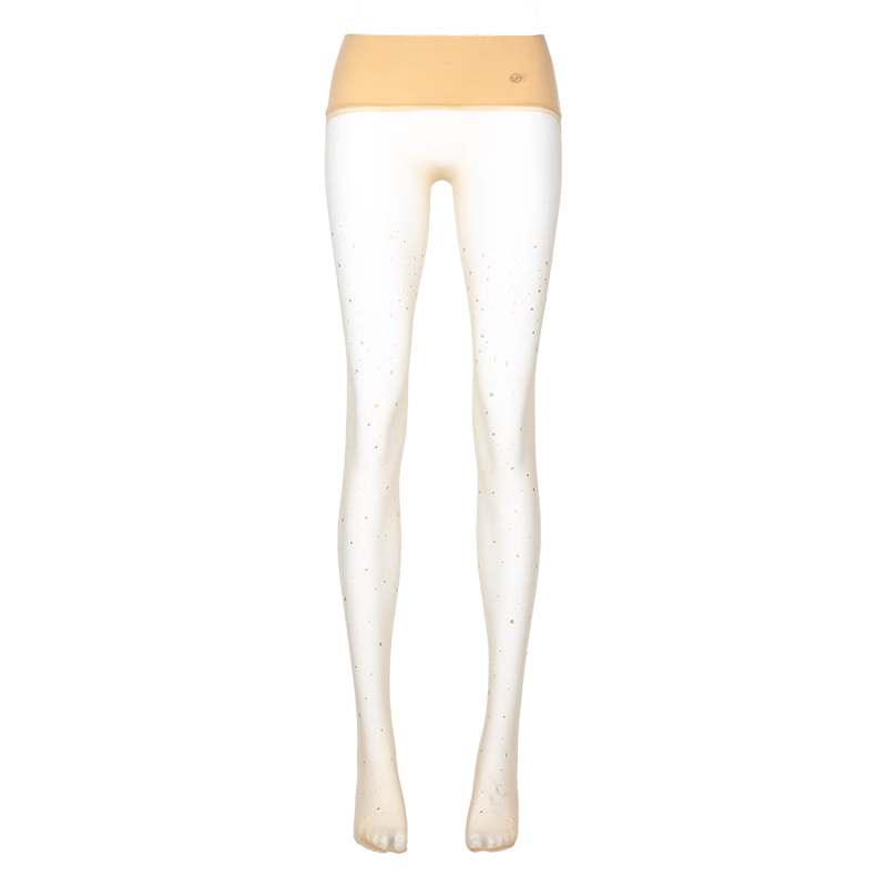 Laimi Runsi [Osmanthus] 3D Ultra-thin Osmanthus Scented Stockings Low-waist Seamless Sexy Pantyhose Brown Gold 1 Pair One Size