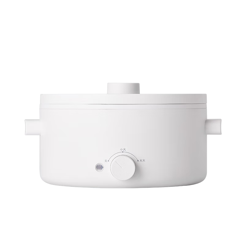 Olayks Instant Electric Cooking Pot Multi-Functional Electric Hot Pot Small Household Electric Cooker Frying Steaming Boiling All-in-One Electric Heating Pot Electric Steamer Pot