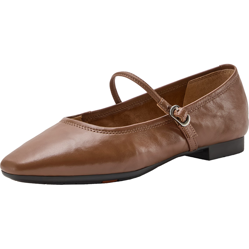 Bata Leather Mary Jane Shoes for Women, Spring And Autumn New Style, Same As in Shopping Malls, Comfortable Soft Sole, Low-Cut Flats