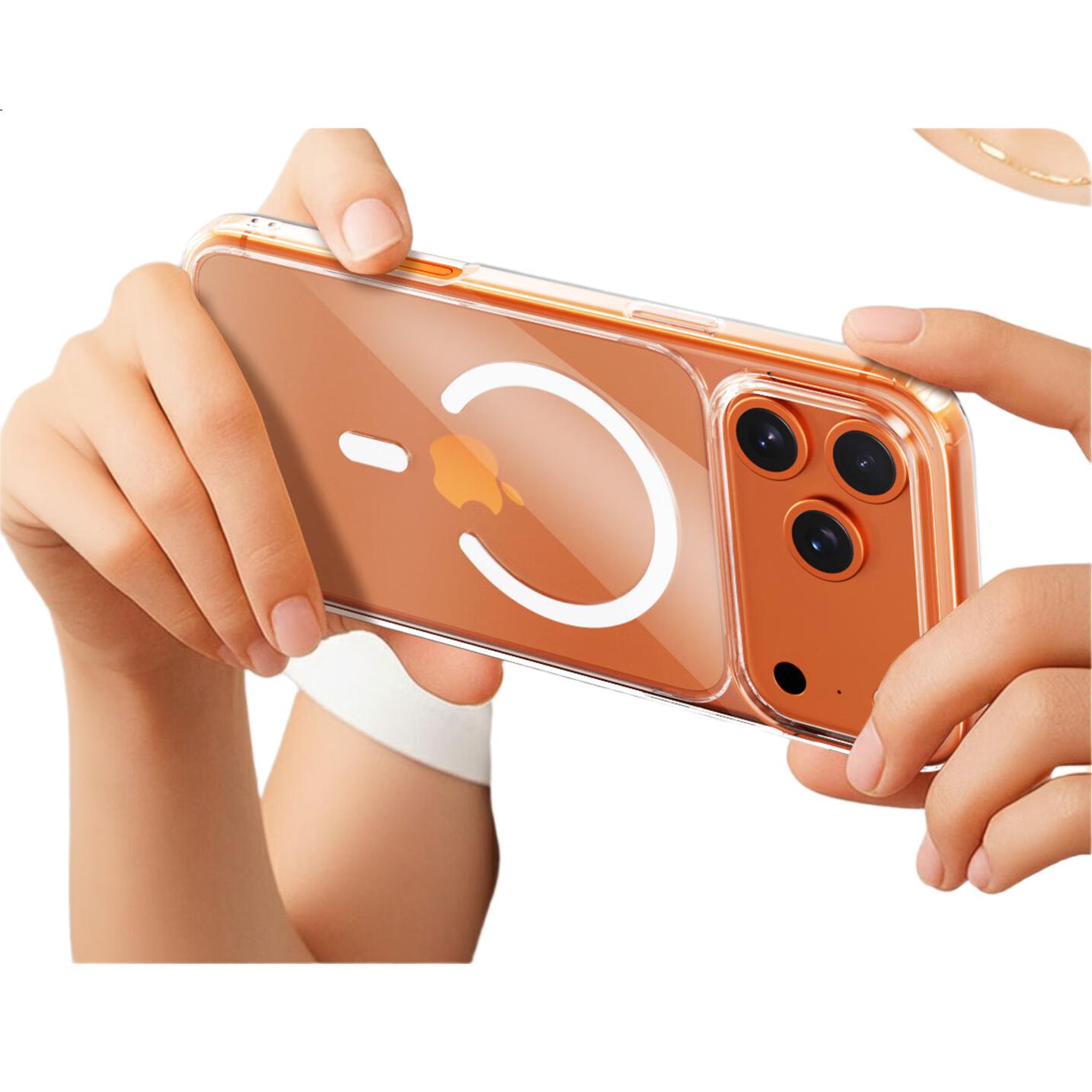 Чехол BIAZE для Apple iPhone 17 Pro Max, прозрачный, противоударный, MagSafe