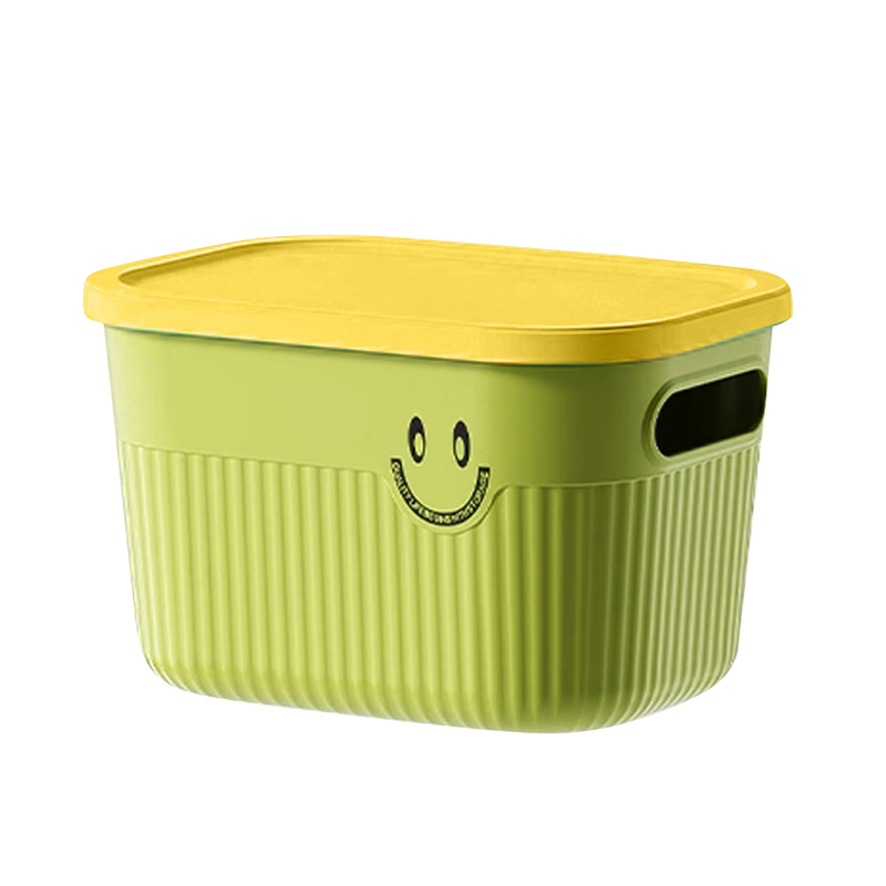 Kousu Dopamine Desktop Storage Box with Lid for Snacks, Toys, Miscellaneous Items, Household Cosmetics Storage Container