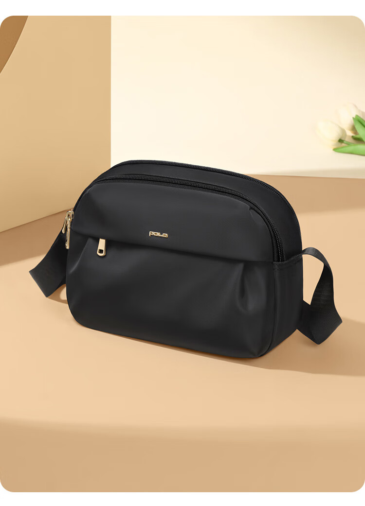 POLO Women's Lightweight Single Shoulder Crossbody Bag Large Capacity 8.3-inch iPad Bag Casual Phone Sports Sling Bag 12