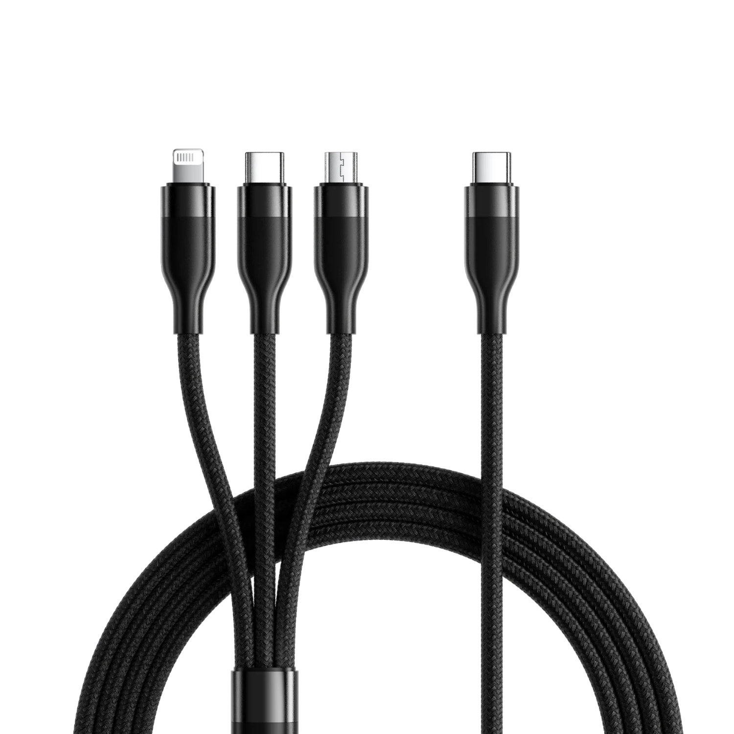 Canghua Type-C Data Cable, Three-In Charging Cord, PD100W Fast Charging, One-To Head, Suitable for Apple IPhone 18/17/16/15, Huawei, Xiaomi Phones, IPad, Car Charger