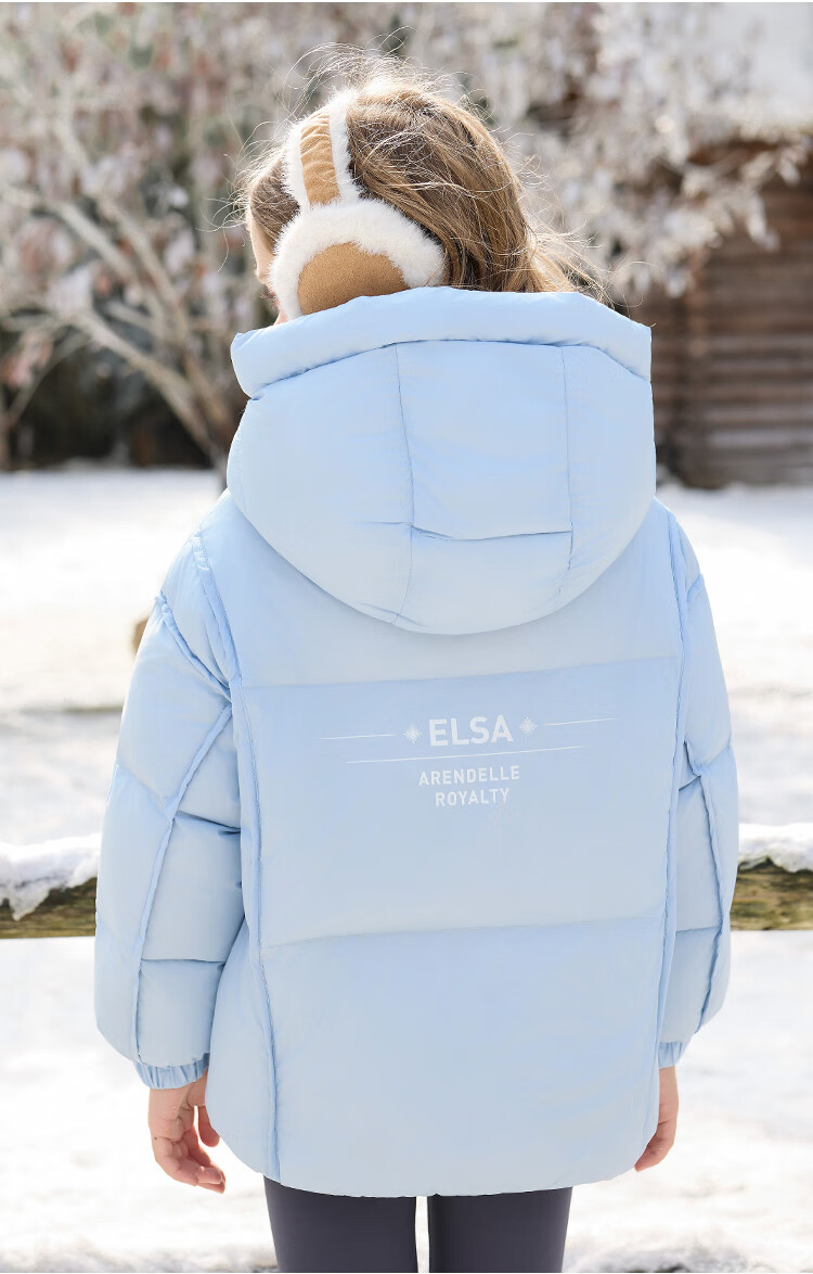 Disney Girls' Down Jacket 2026 New Winter Kids Short Thickened Puffer Coat Warm Baby Children Boys' Outerwear 5