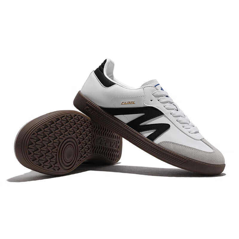 CAMEL Training Shoes Lightweight Sole Men's Casual Sports Shoes K15B09L7069 Ivory White/Black Size 42