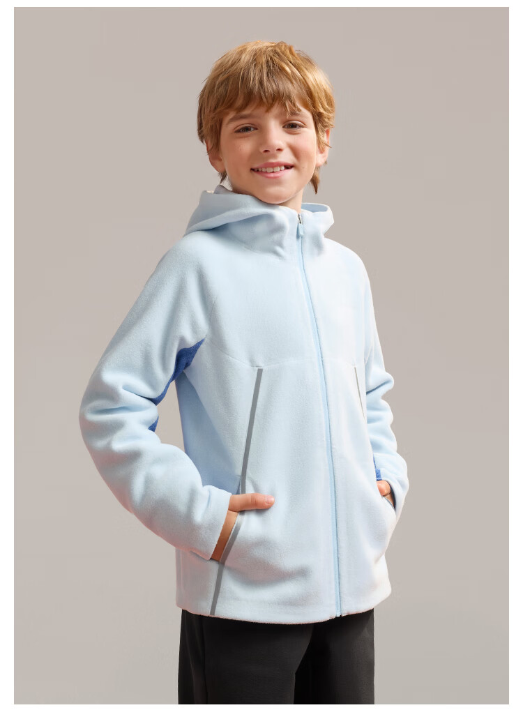 MoodyTiger Kids Hooded Warm Water-Repellent Leather Jacket Autumn 2025 New Boys' Breathable Soft Coat Girls' Sportswear 16