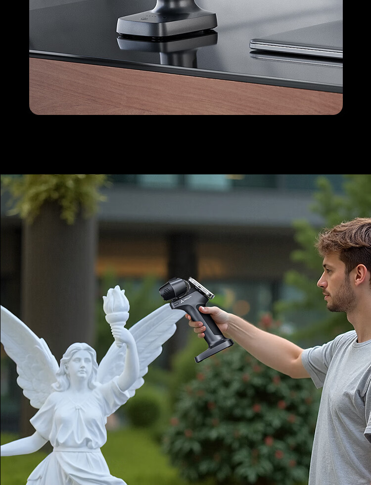 Creality 3D Wireless Scanner Handle with Rechargeable Battery Pack, Wireless Projection, Instant Scanning, Lightweight and Portable, Compatible with Raptor Series and Sermoon S1 9