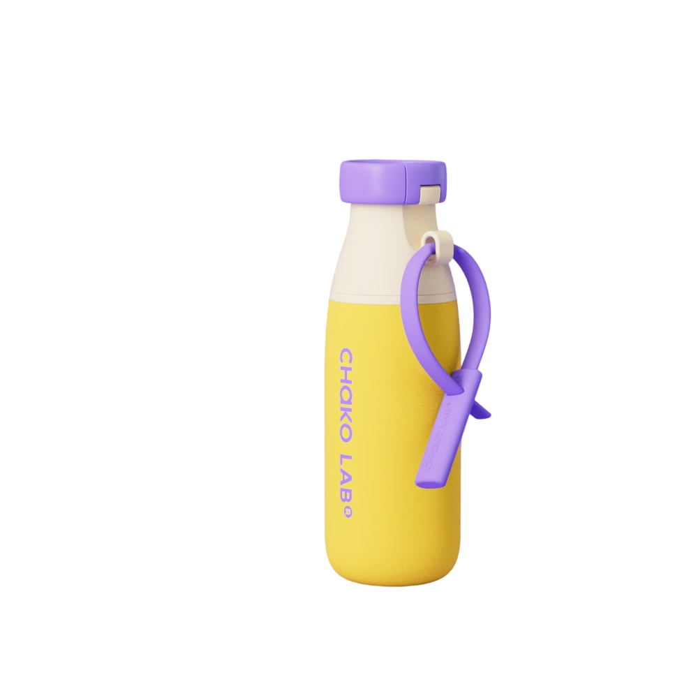 Chakolab Kids Insulated Straw Bottle Large Capacity Sports Water Bottle Student Side Pocket Portable Ceramic Liner Milk Bottle