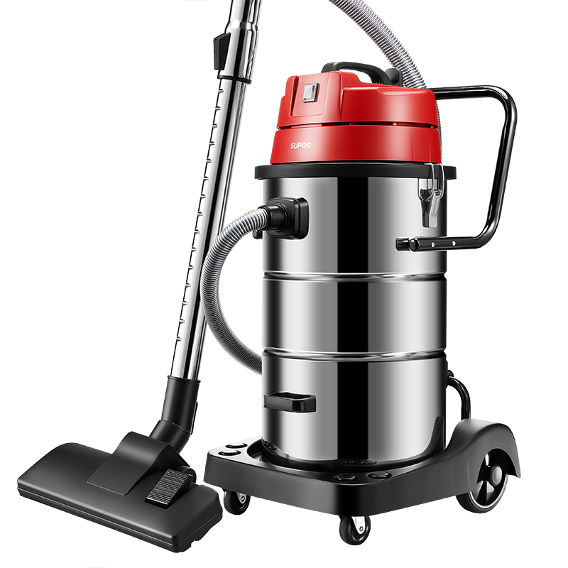 SUPOR Industrial Vacuum Cleaner, Factory Workshop Dust High Suction Power Commercial Large Barrel Water Absorbing And Dust Removal Machine for Renovation, Land Reclamation, Car Wash, Cleaning EVCB-75S