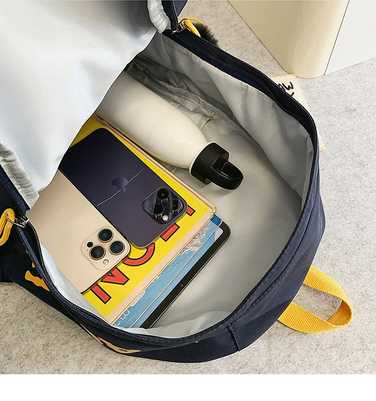 Warrior Backpack Middle School Boys High-Value Double Shoulder Bag High School College Student Large Capacity Campus Trendy Travel Bag for Girls 12