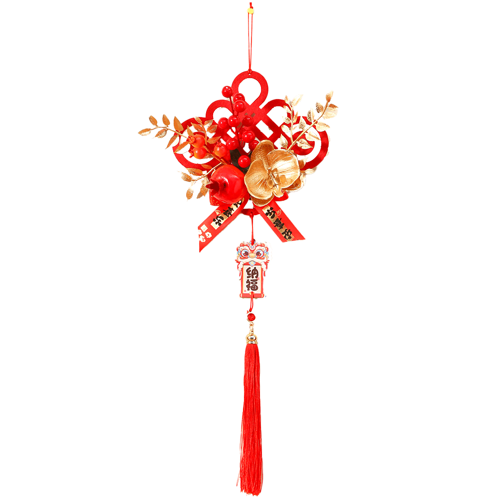Xinyue Housewarming Decorative Hanging, 2026 Year of The Horse Wreath Ornament, Door Hanging for Chinese New Year, Entrance Wall And Living Room Scene Decoratio