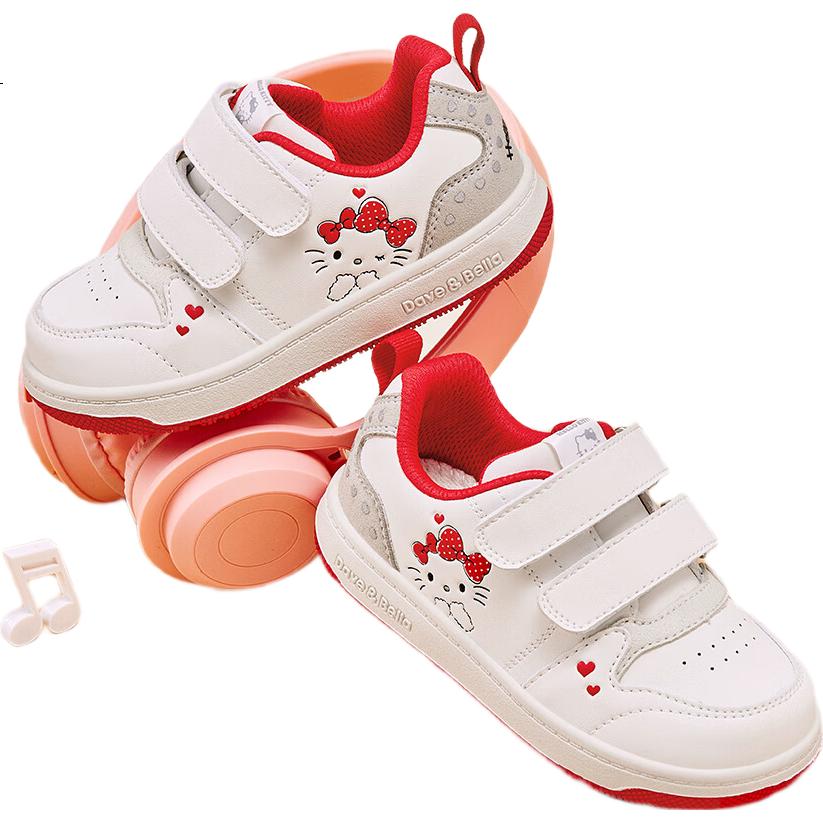 DAVE & BELLA x Hello Kitty Girls' Sneakers Spring Autumn Kids Baby Shoes