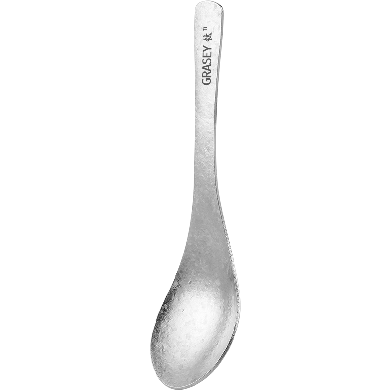 Guangyi 100% Pure Titanium Spoon Household Rice Spoon Soup Spoon Dessert Spoon Chinese Style Single Spoon GY1299