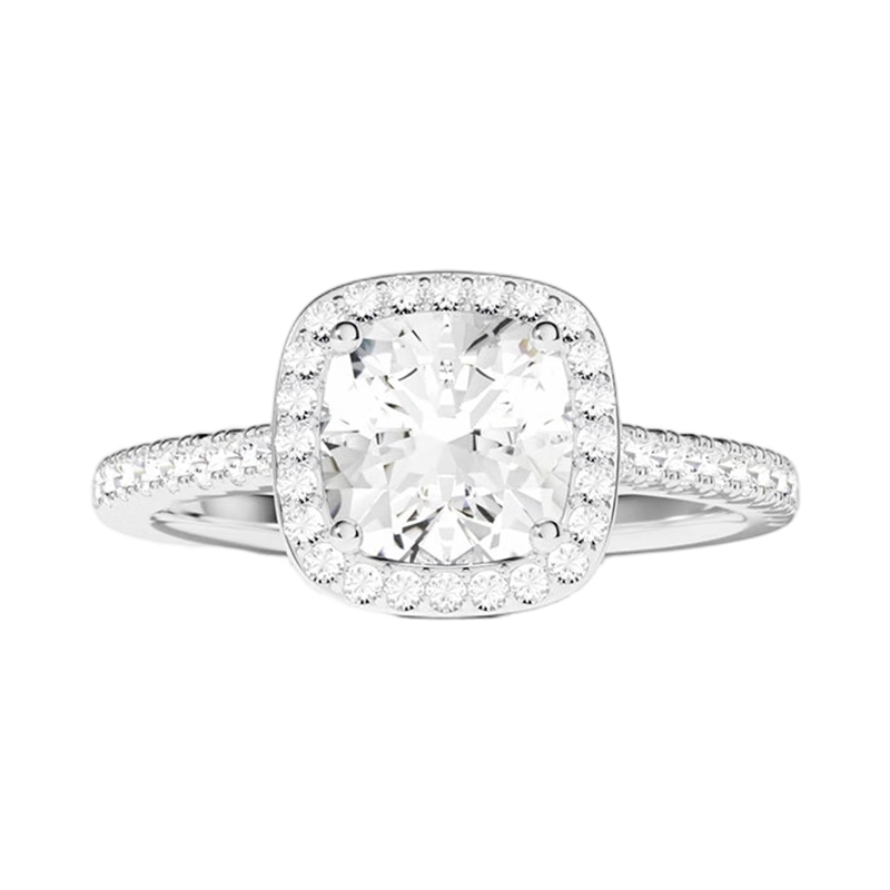 APM Monaco Diamond Sugar Cube Ring, Luxurious High-End Couple Rings, Birthday Gift for Girlfriend Or Wife