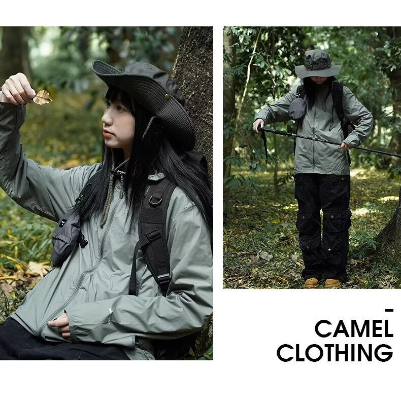 Camel Women's Zero-Feel Outdoor Sun Protection Cycling Summer Jacket UV Protection Couple Ice Silk Skin Jacket 21